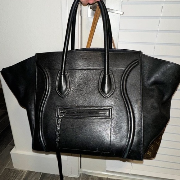 Celine Nano Black Leather Handbag - Picture 1 of 6